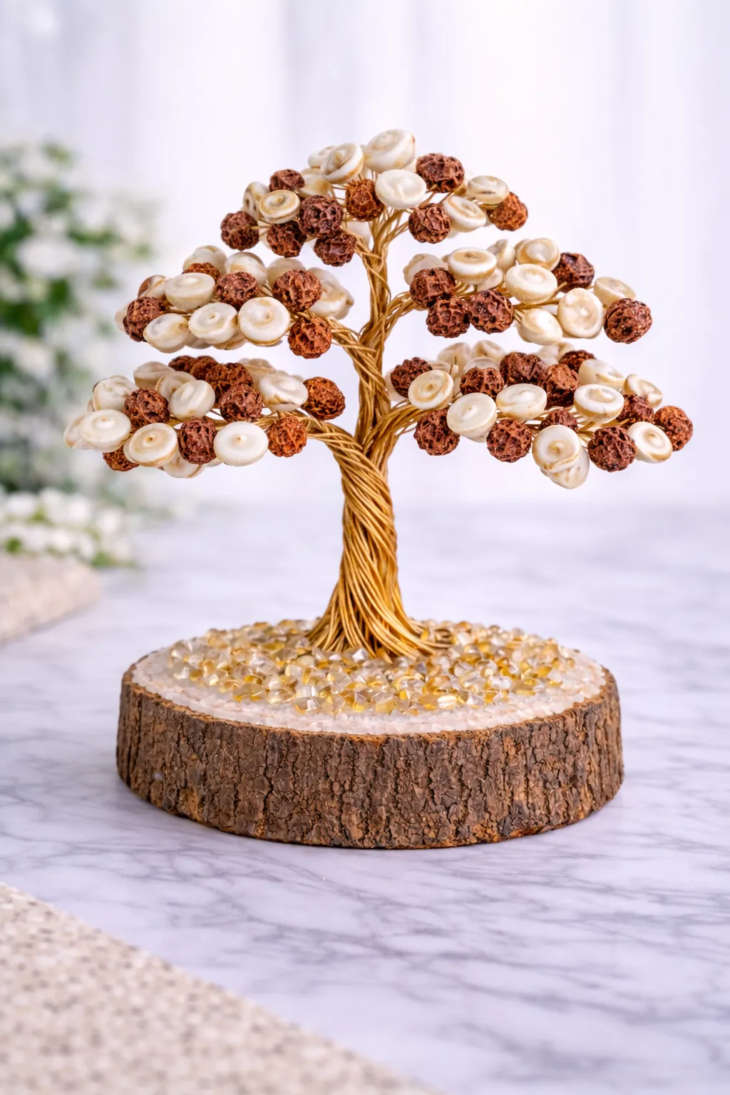 Gomti Chakra and Rudraksha tree